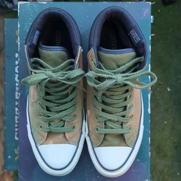 CTAS Counter Climate High Tops. 7.5M 9.5W. Green & Tan. Work boot style. - Picture 4 of 4